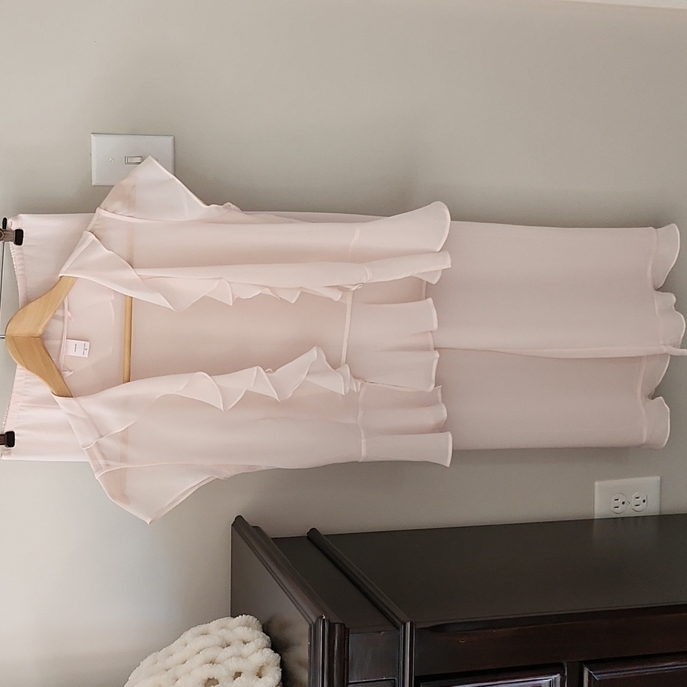 Victoria's Secret Women PJ Sheer Pink Sz S Small